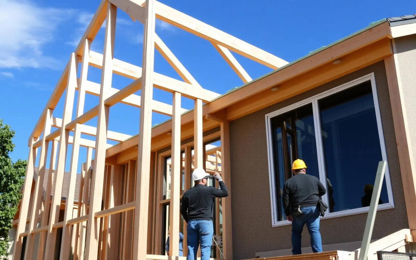 Detached ADU framing phase